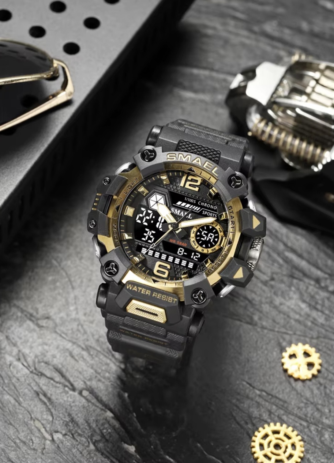 SMAEL DİJİTAL VE ANALOG ERKEK KOL SAATİ SML400