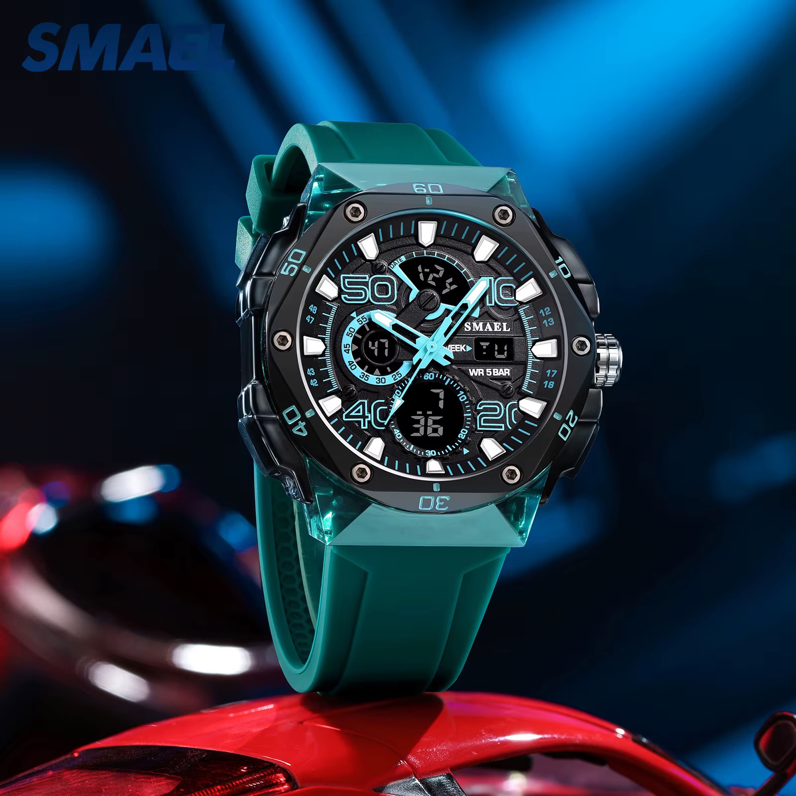 SMAEL DİJİTAL VE ANALOG ERKEK KOL SAATİ SML402