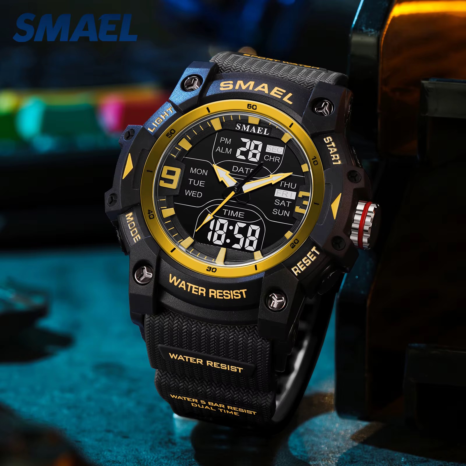SMAEL DİJİTAL VE ANALOG ERKEK KOL SAATİ SML408