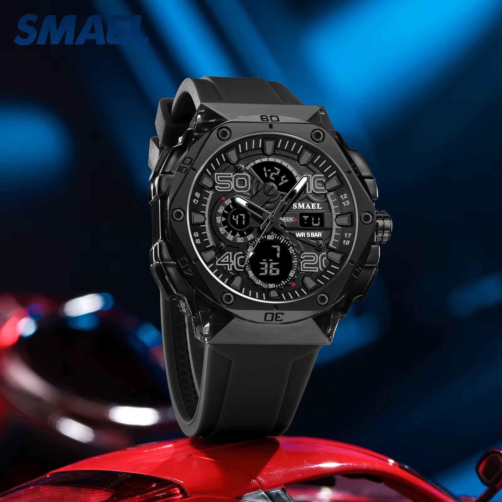 SMAEL DİJİTAL VE ANALOG ERKEK KOL SAATİ SML410