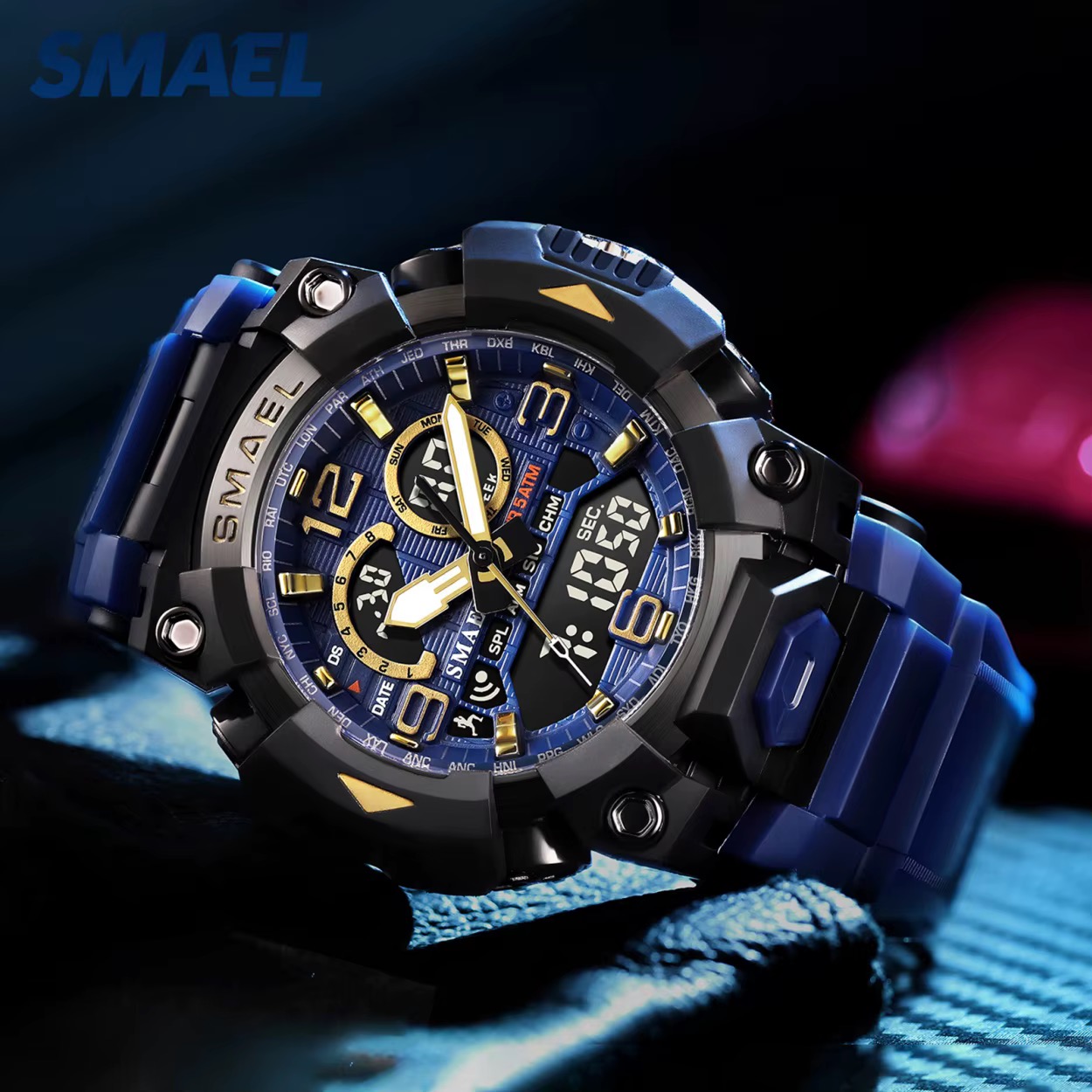 SMAEL DİJİTAL VE ANALOG ERKEK KOL SAATİ SML412