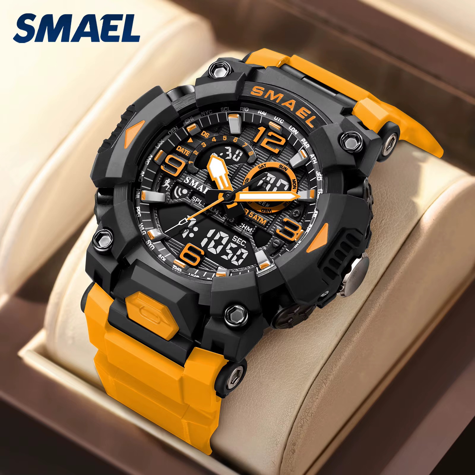 SMAEL DİJİTAL VE ANALOG ERKEK KOL SAATİ SML413