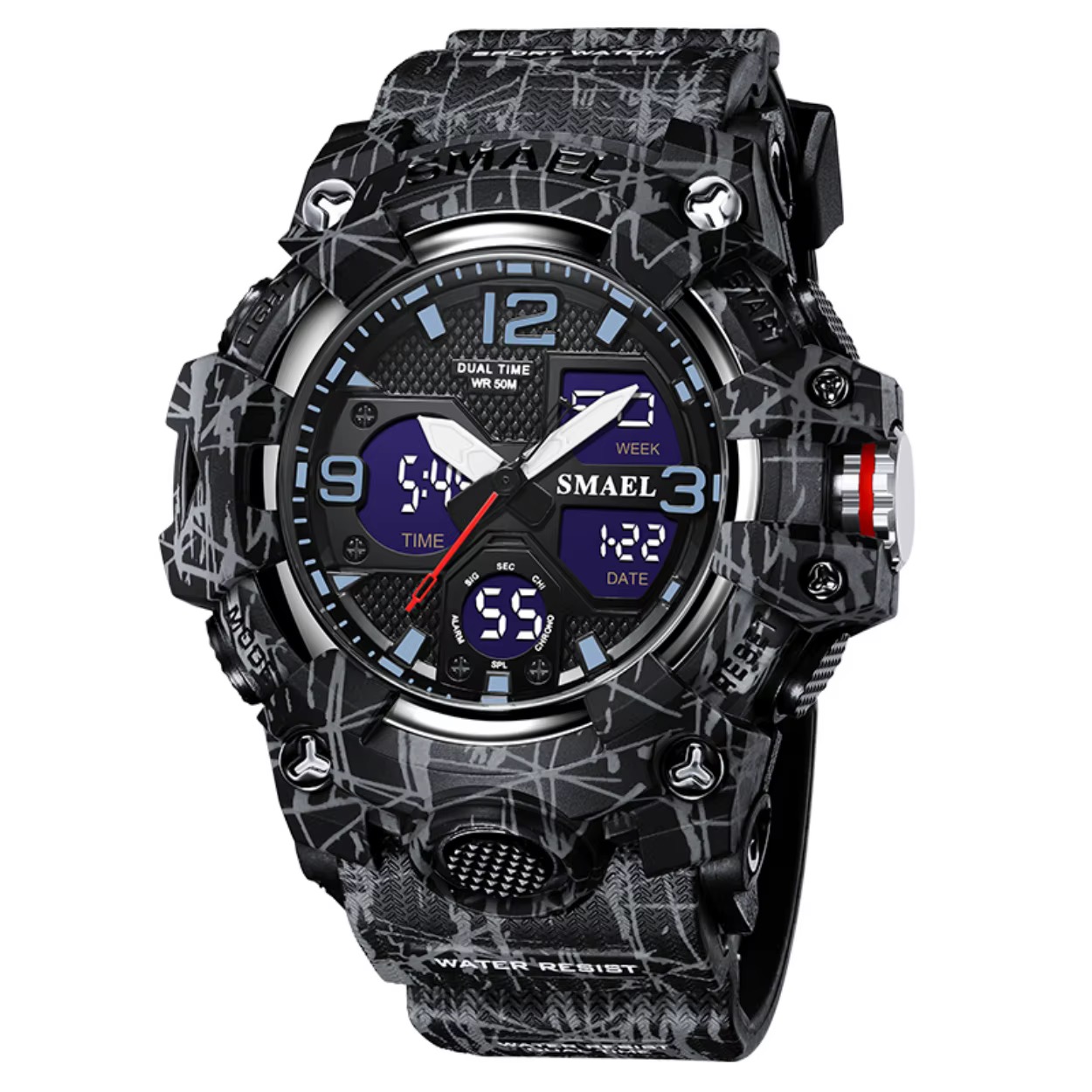SMAEL DİJİTAL VE ANALOG ERKEK KOL SAATİ SML423