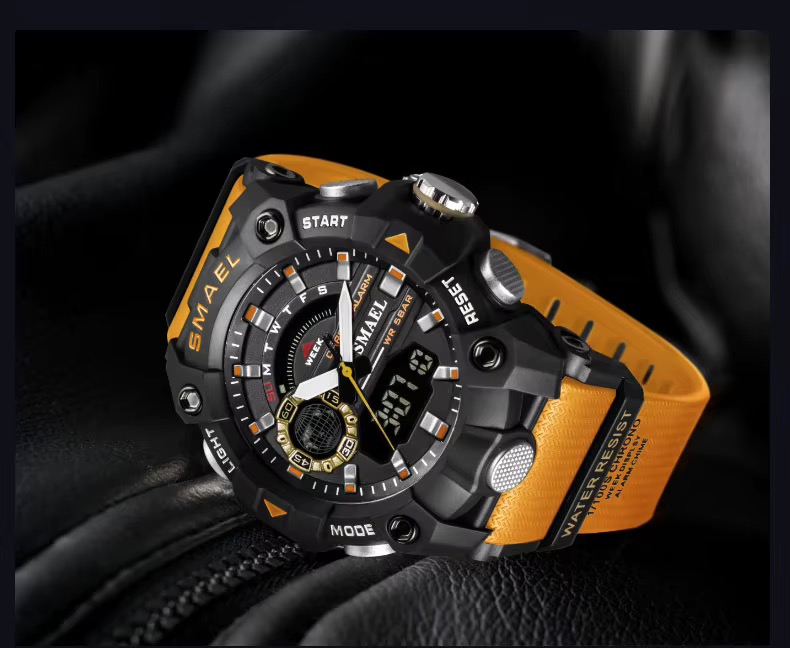 SMAEL DİJİTAL VE ANALOG ERKEK KOL SAATİ SML424