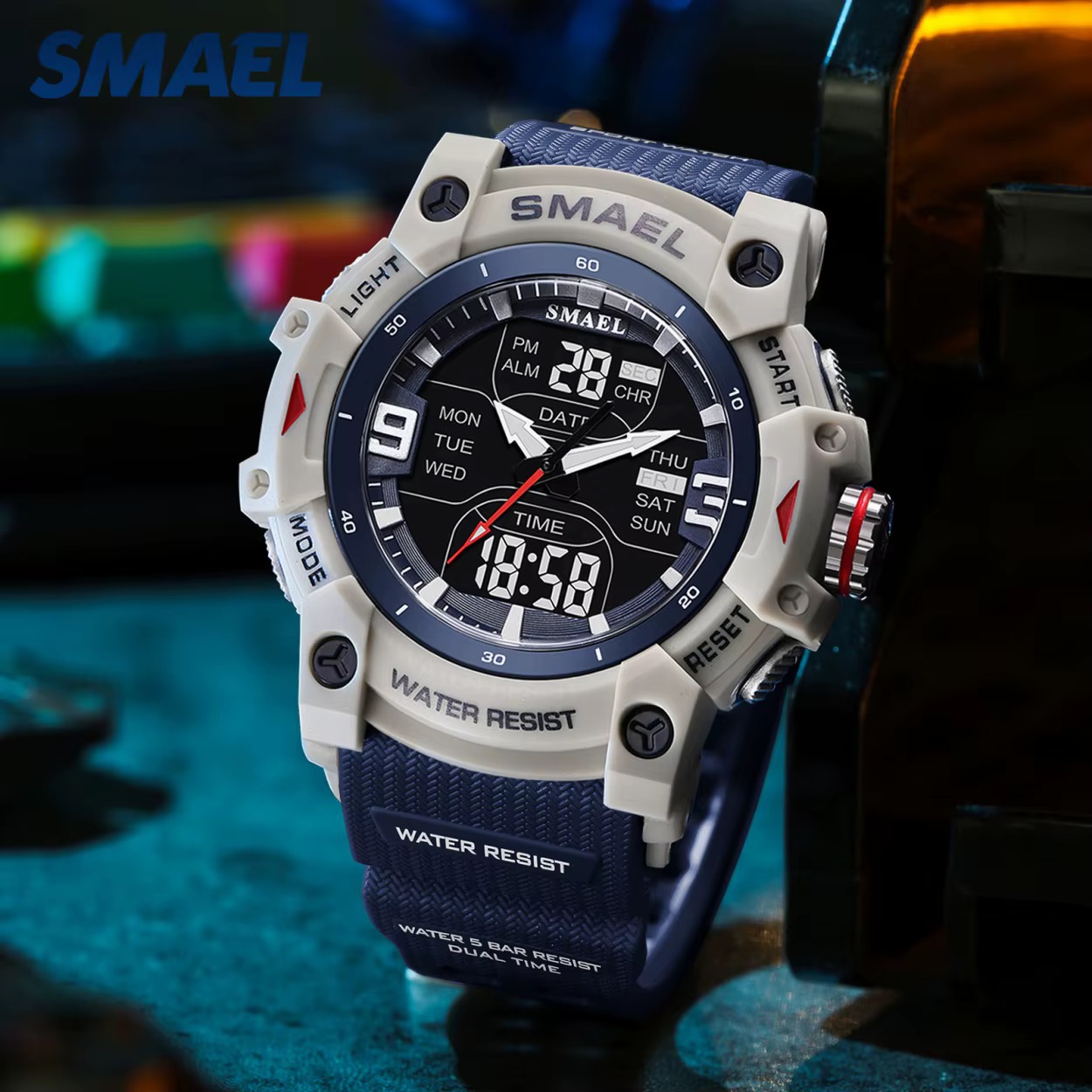 SMAEL DİJİTAL VE ANALOG ERKEK KOL SAATİ SML426