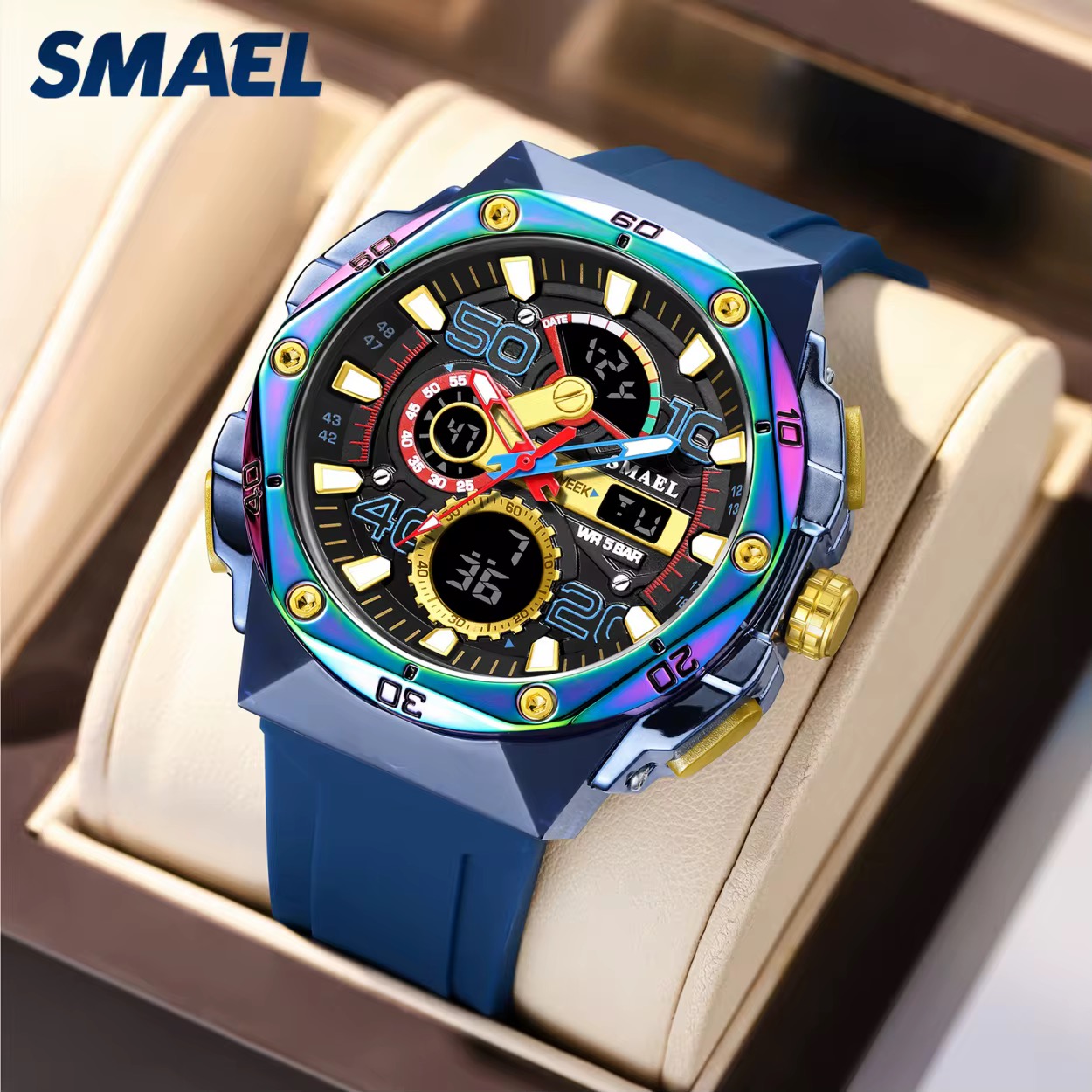 SMAEL DİJİTAL VE ANALOG ERKEK KOL SAATİ SML435