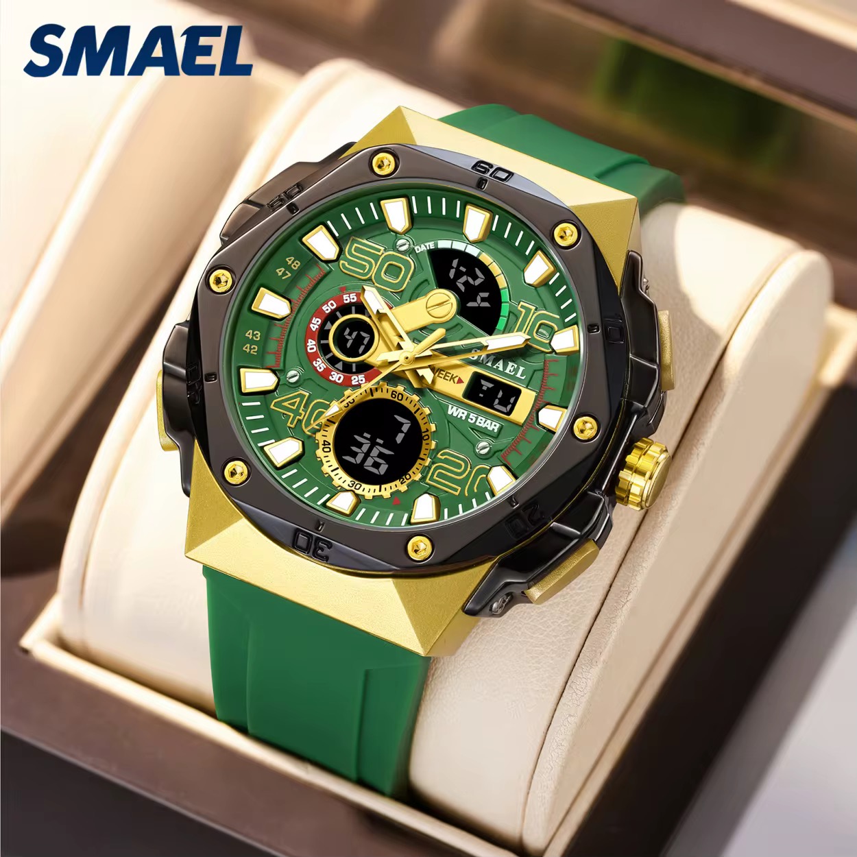 SMAEL DİJİTAL VE ANALOG ERKEK KOL SAATİ SML436
