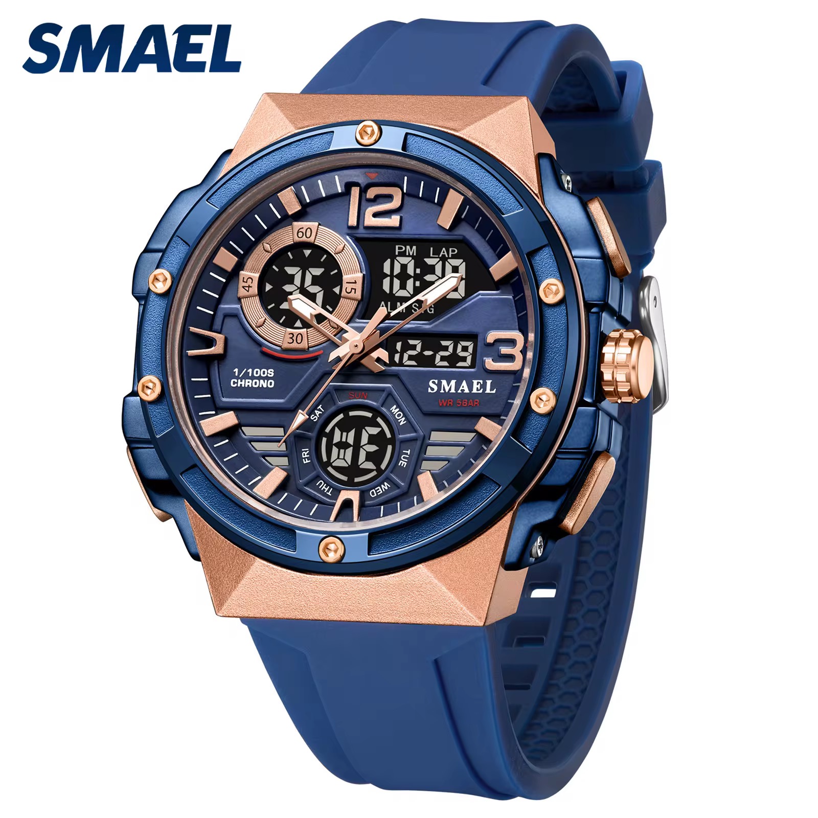 SMAEL DİJİTAL VE ANALOG ERKEK KOL SAATİ SML438