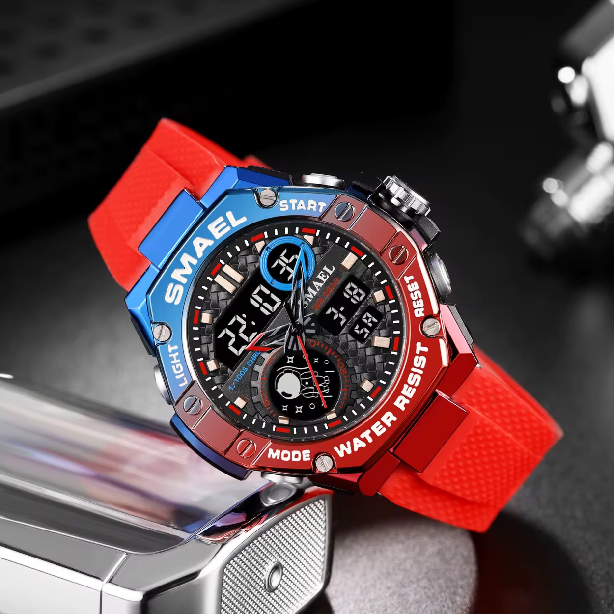 SMAEL DİJİTAL VE ANALOG ERKEK KOL SAATİ SML440